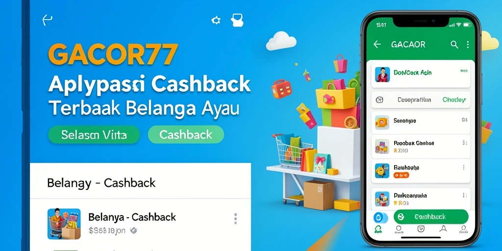 Tampilan antarmuka GACOR77 dengan fitur Cashback yang menarik.