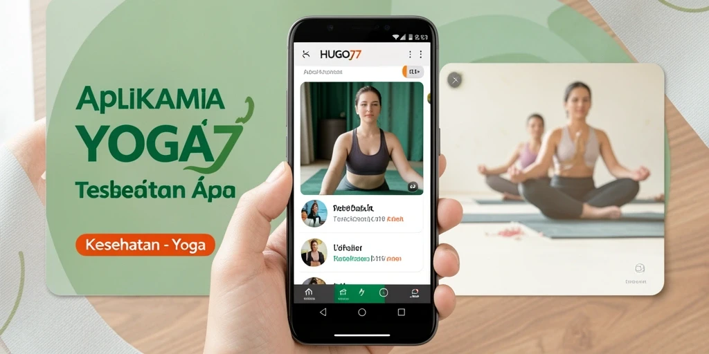 Antarmuka HUGO77 dengan sesi yoga interaktif yang menarik.
