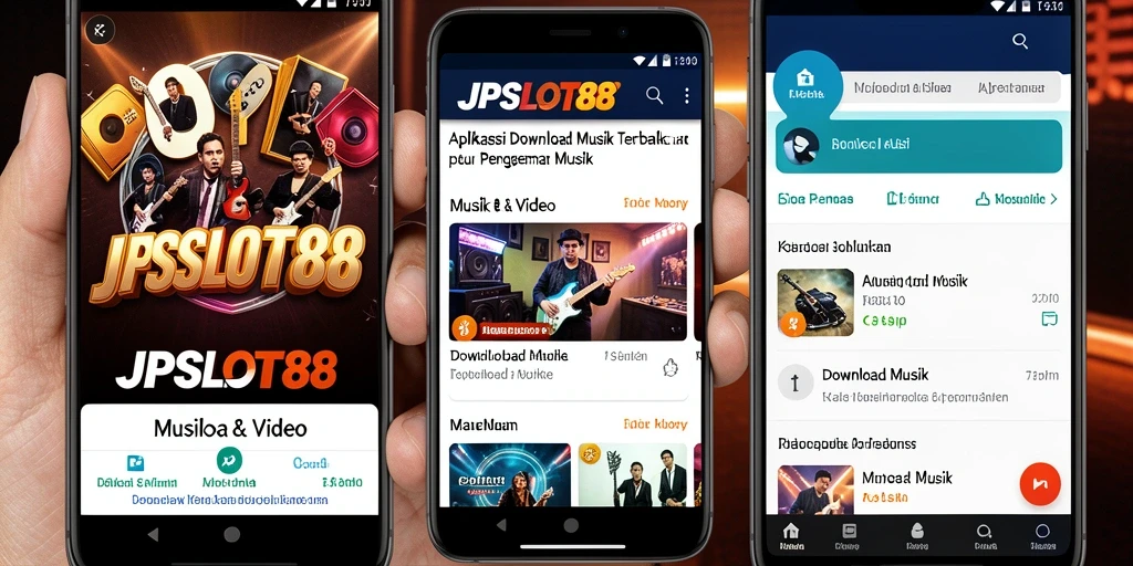 Tampilan antarmuka aplikasi JPSLOT88 yang user-friendly untuk Download Musik.