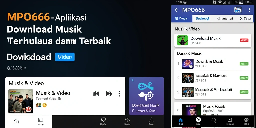 Antarmuka MPO666 dengan fitur Download Musik yang menarik.