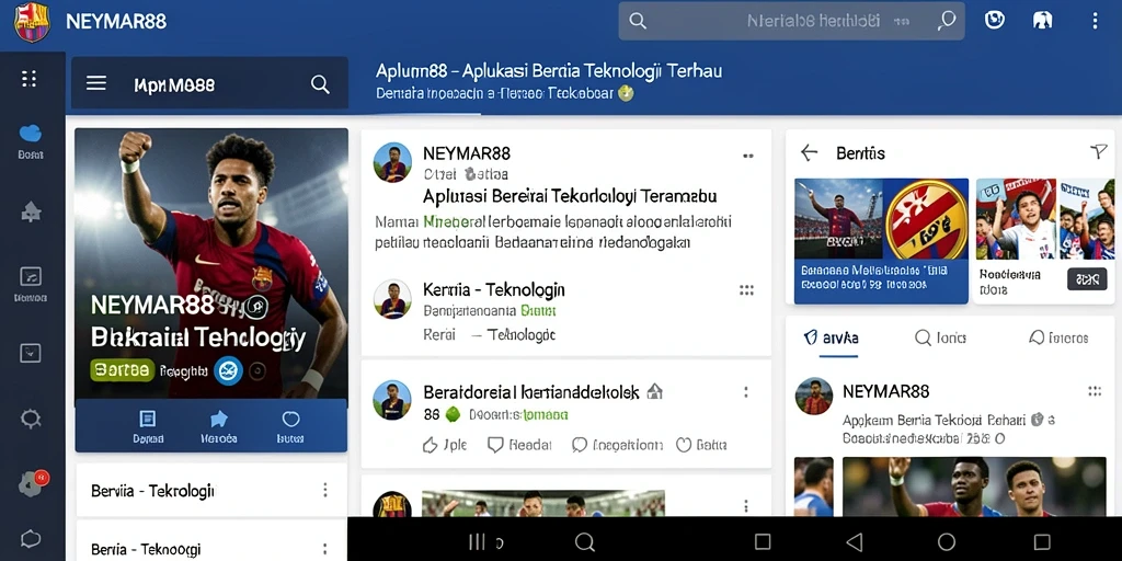 Antarmuka pengguna NEYMAR88 yang menarik dan informatif.