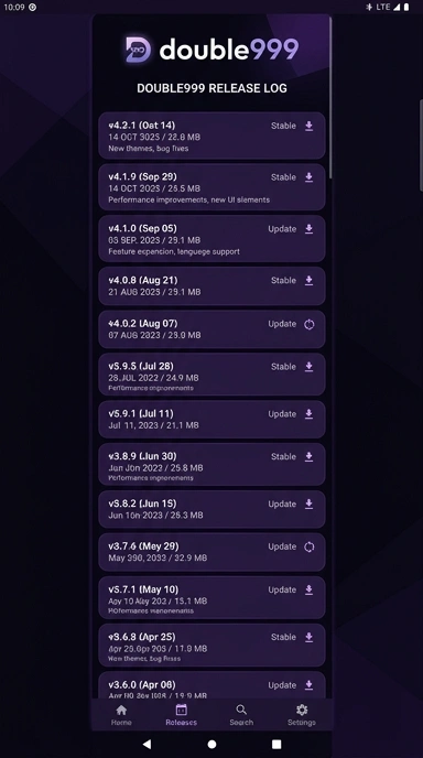 Riwayat Versi double999 untuk Pengguna Android